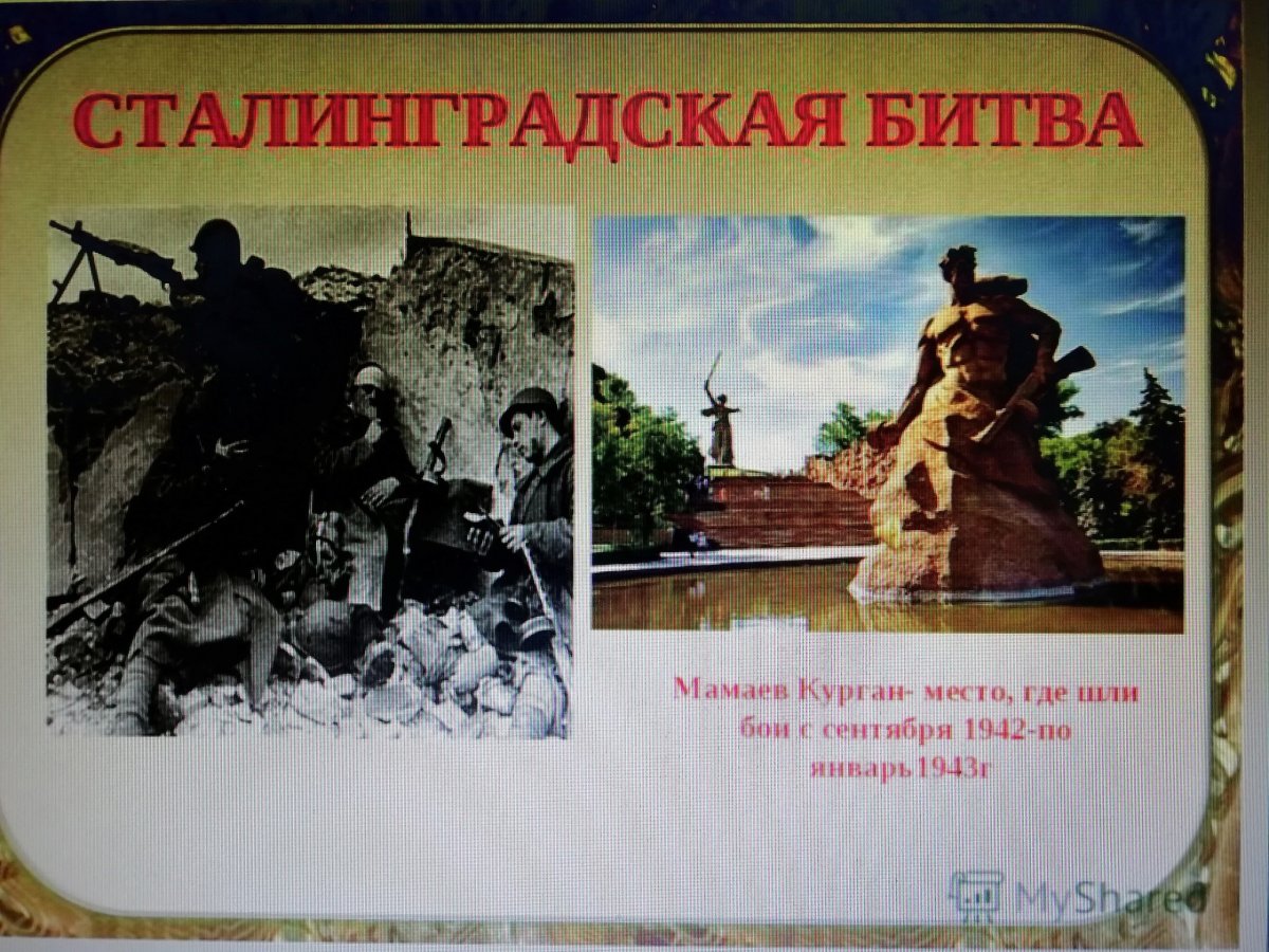 Сталинград город Мужества и славы