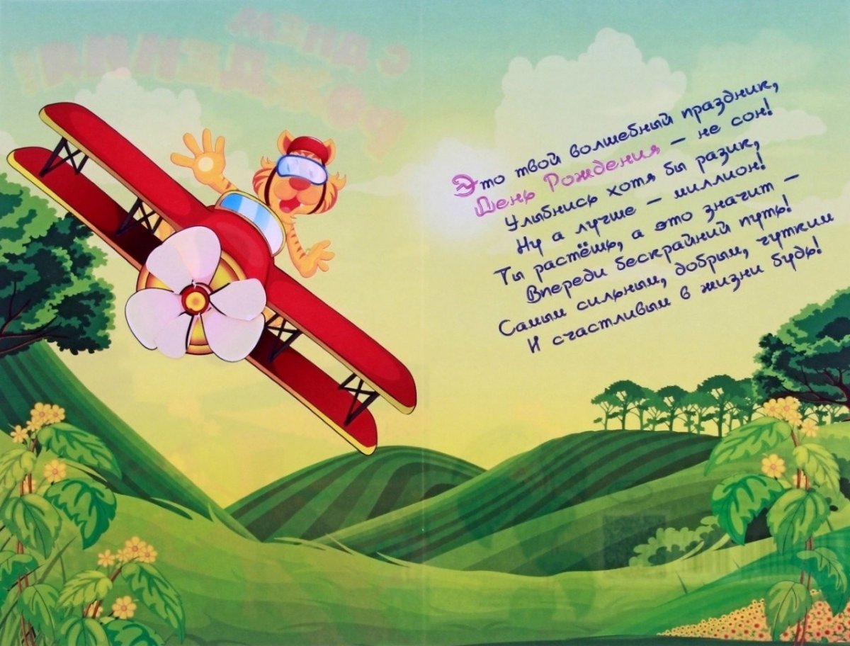 Поздравления с днём рождения с самолетом