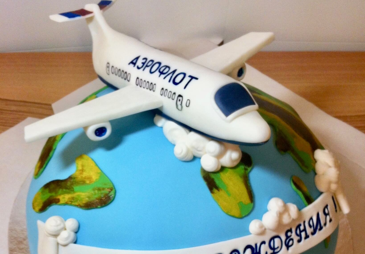 Торт самолет для мальчика
