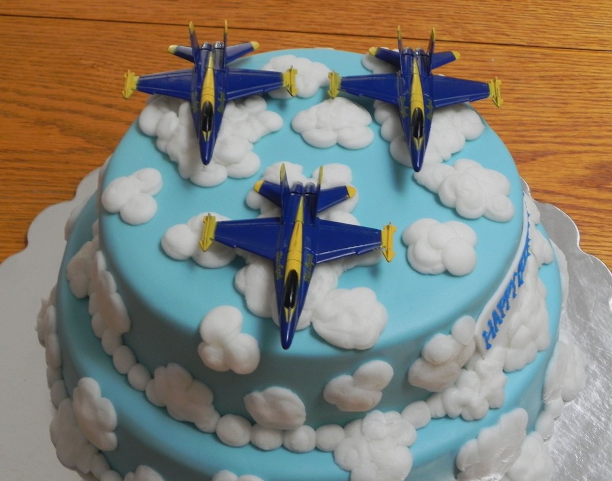 Торт с самолетом