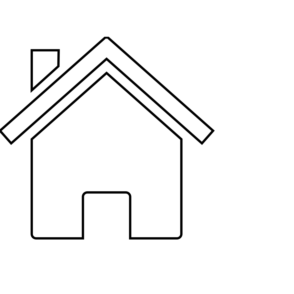 Очертания домика