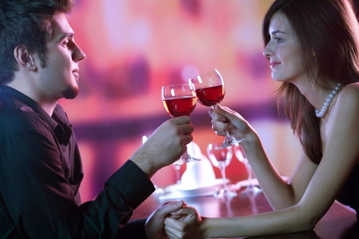 Романтический ужин с вином