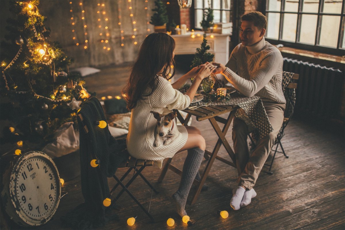 Новогодняя лав стори в студии