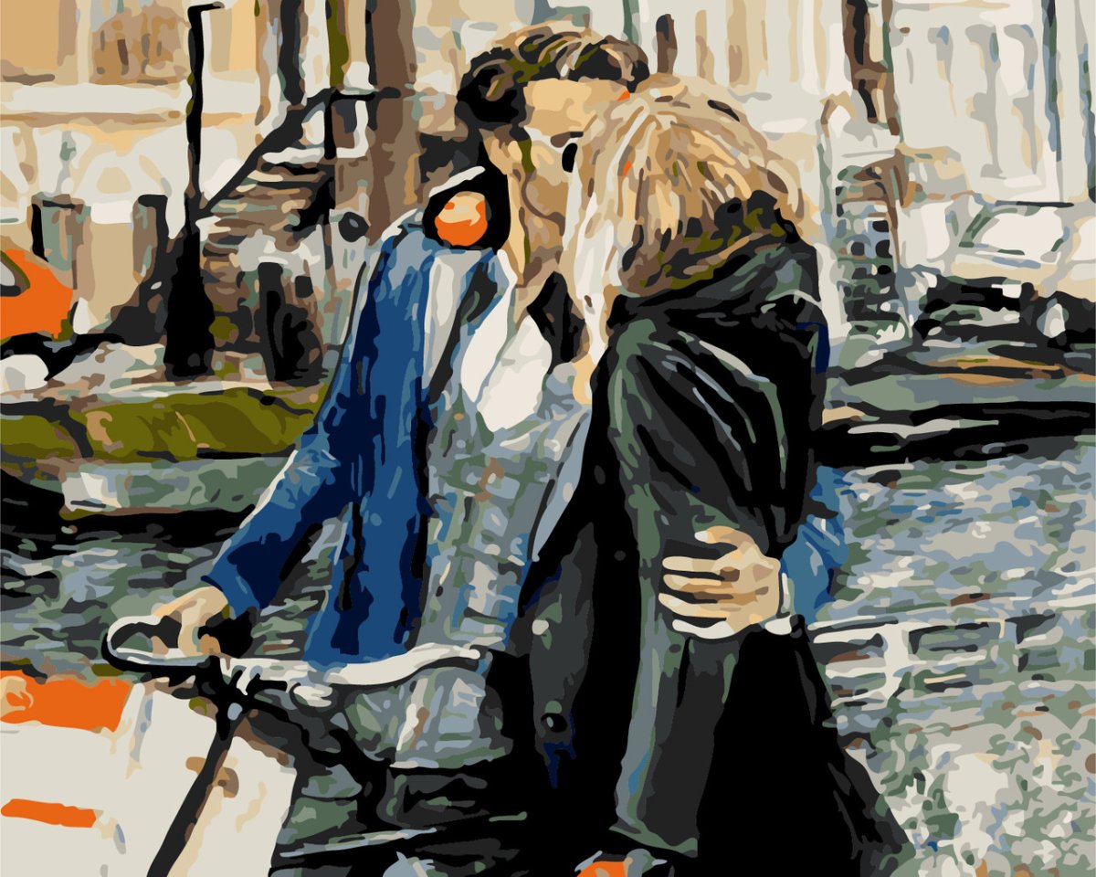 Встреча акварель