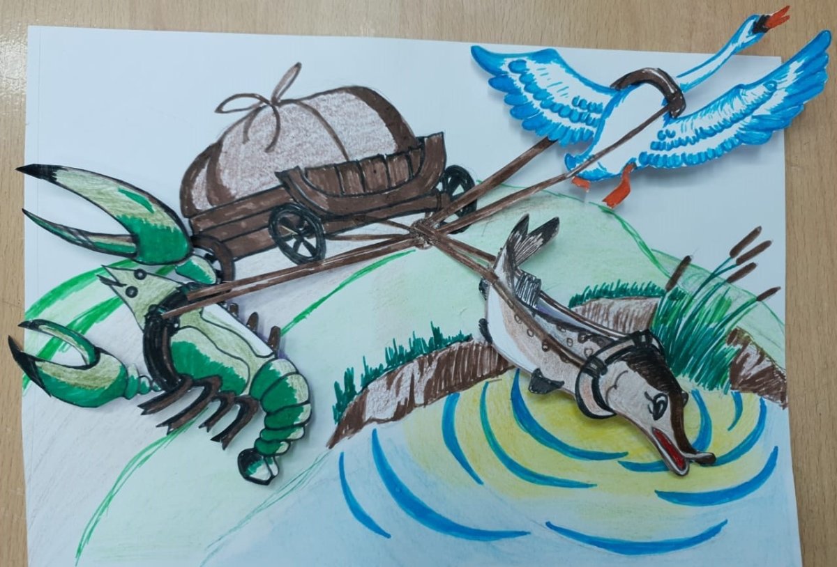 Аппликация щука