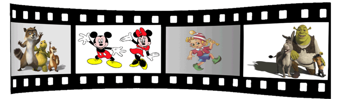 Кинопленка с мультфильмами