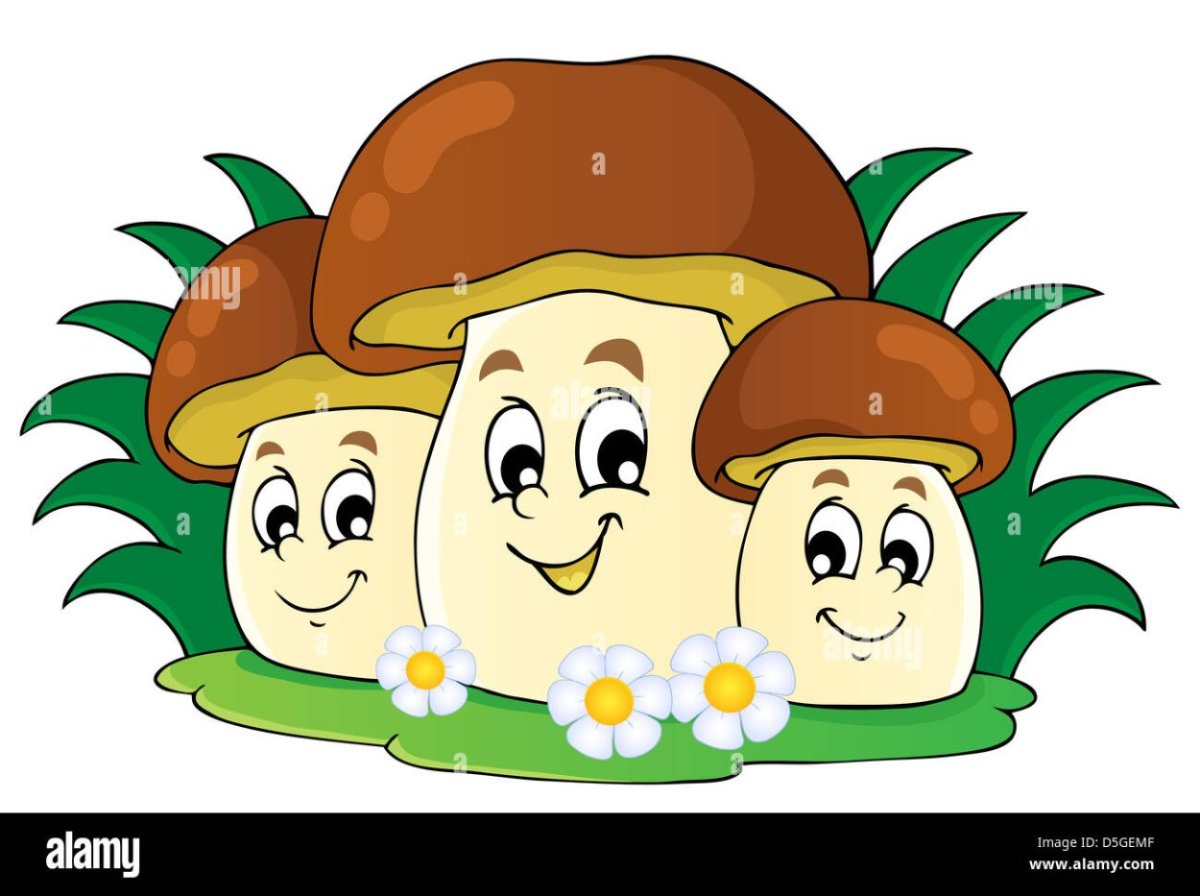 Грибочки с эмоциями для сада