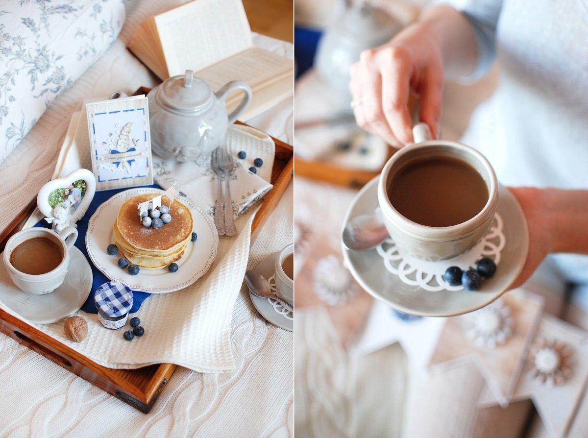 Утро зима завтрак