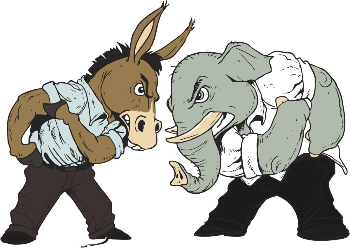 Осел и слон в США