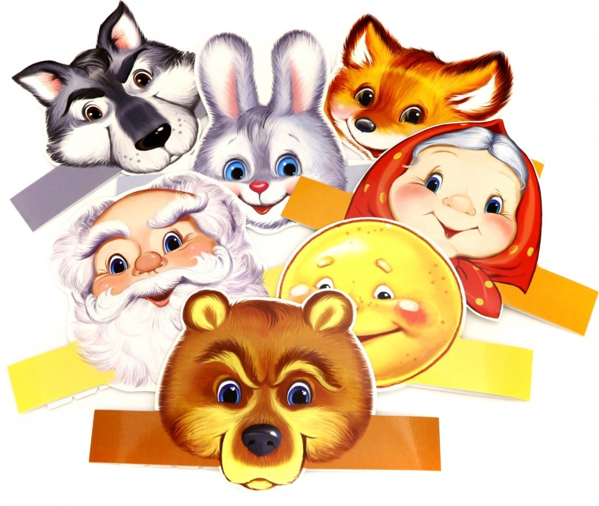 Комплект масок-ободков "Колобок" (КМА-12743)