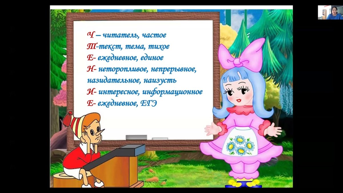 Мальвина учит