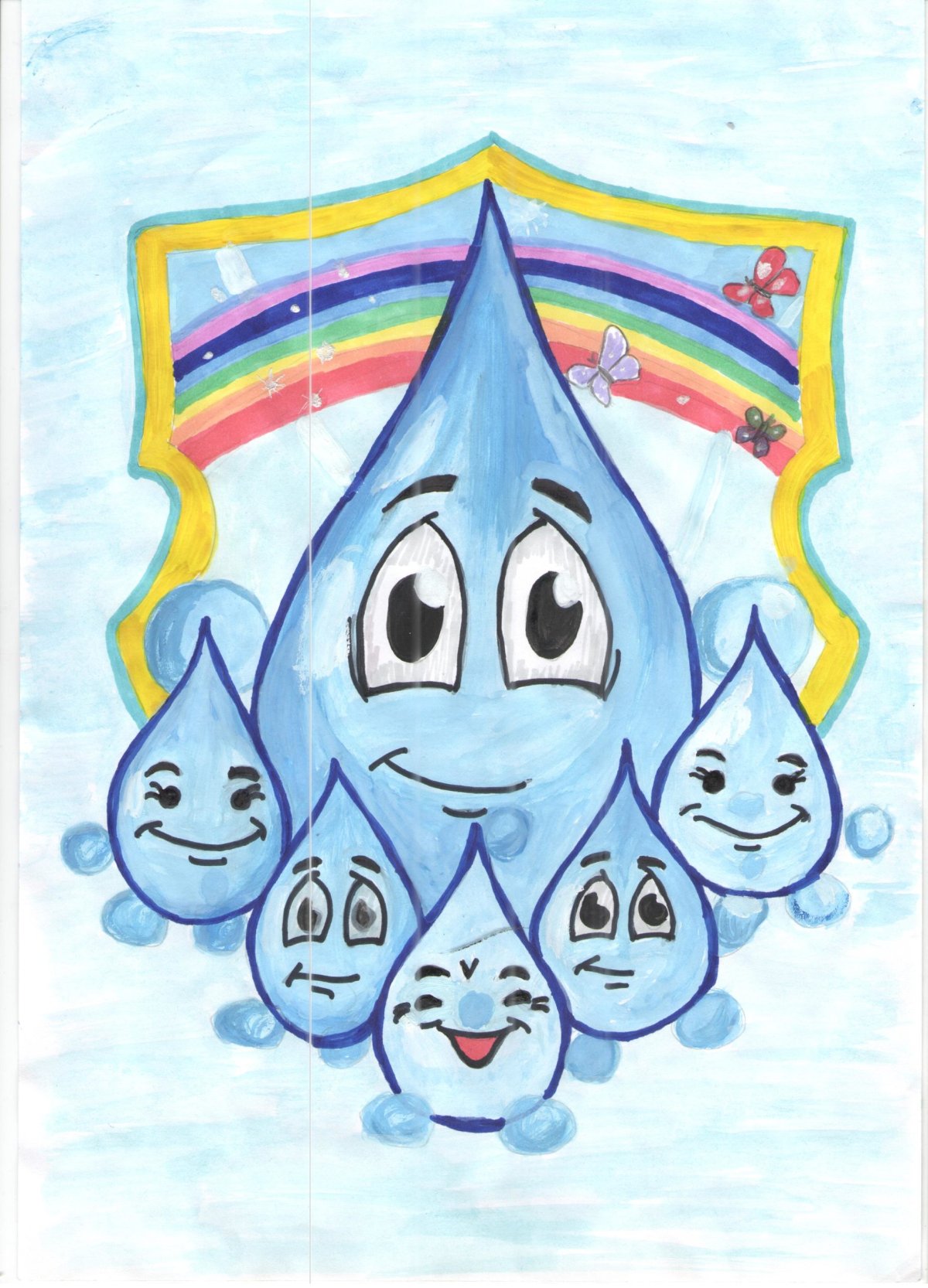 Рисунок капельки воды