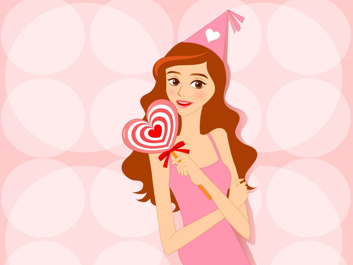 Именинница девушка