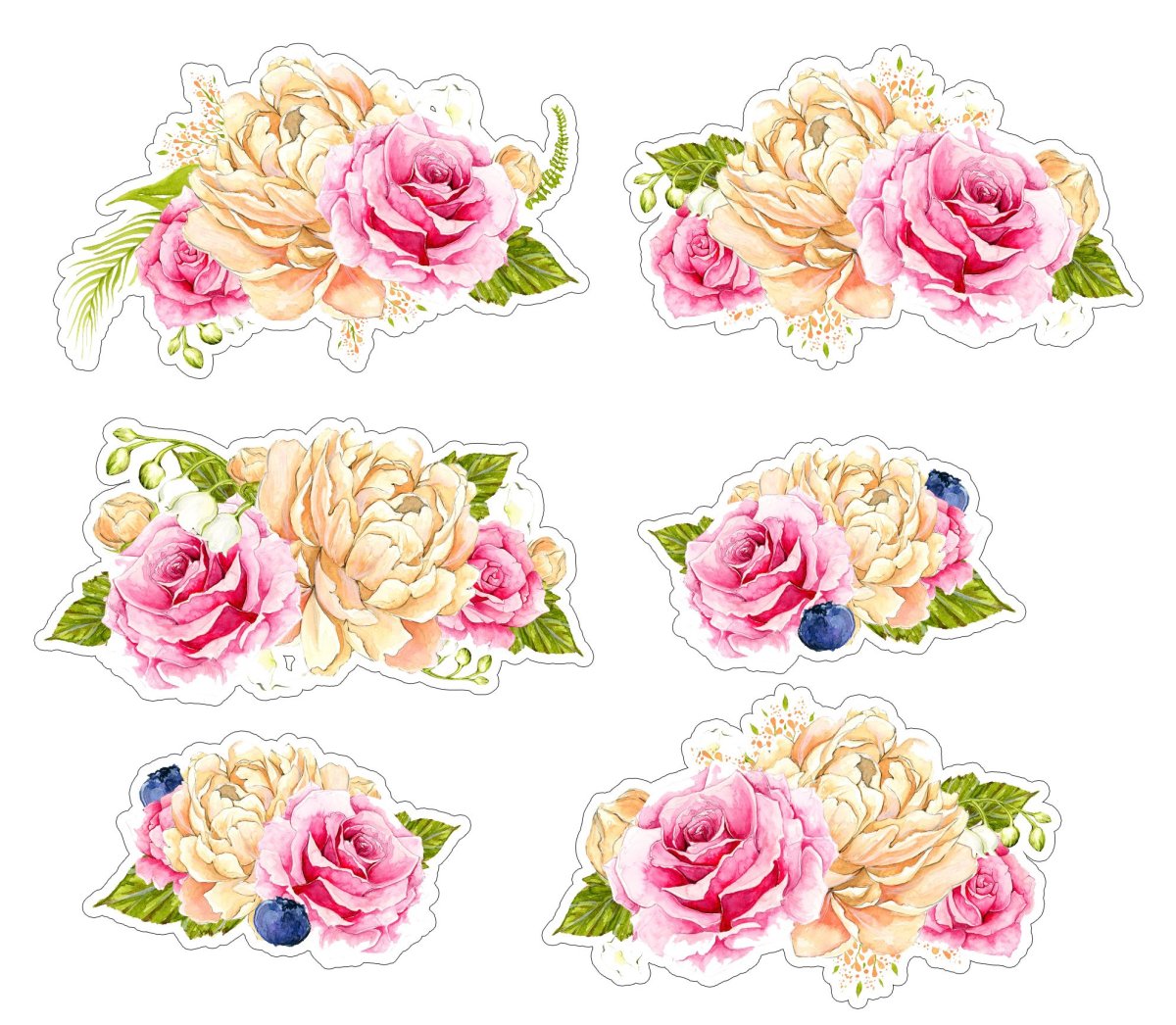 Наклейка - цветы