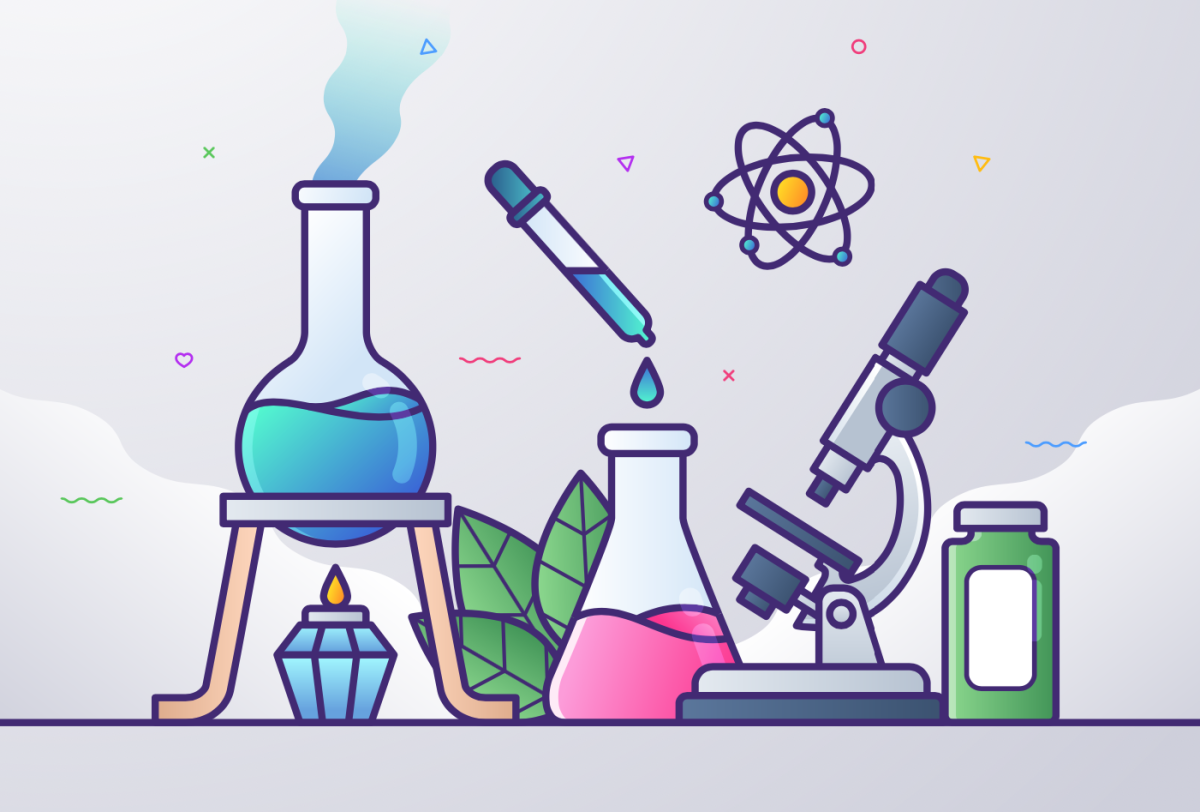 Химик иллюстрация