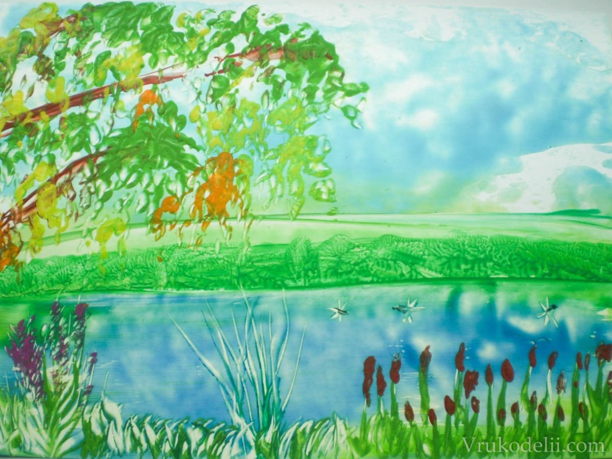 Детские рисунки на тему природа