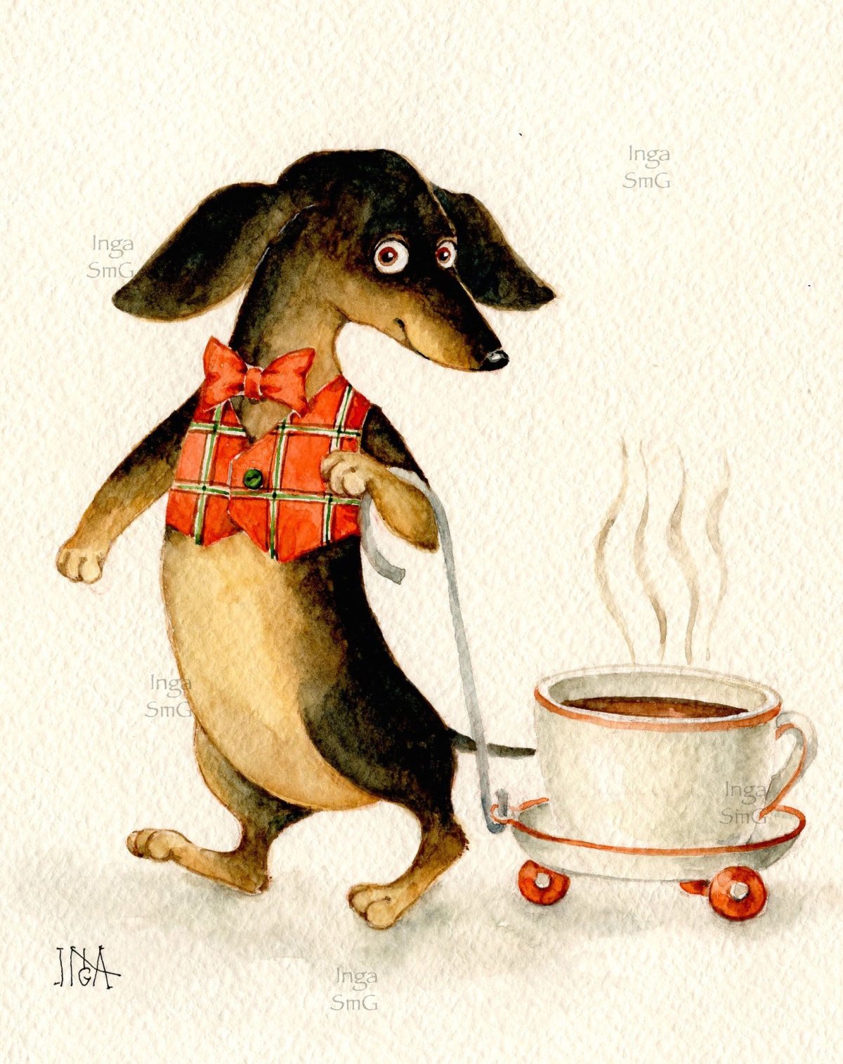 Инга Измайлова иллюстрации таксы