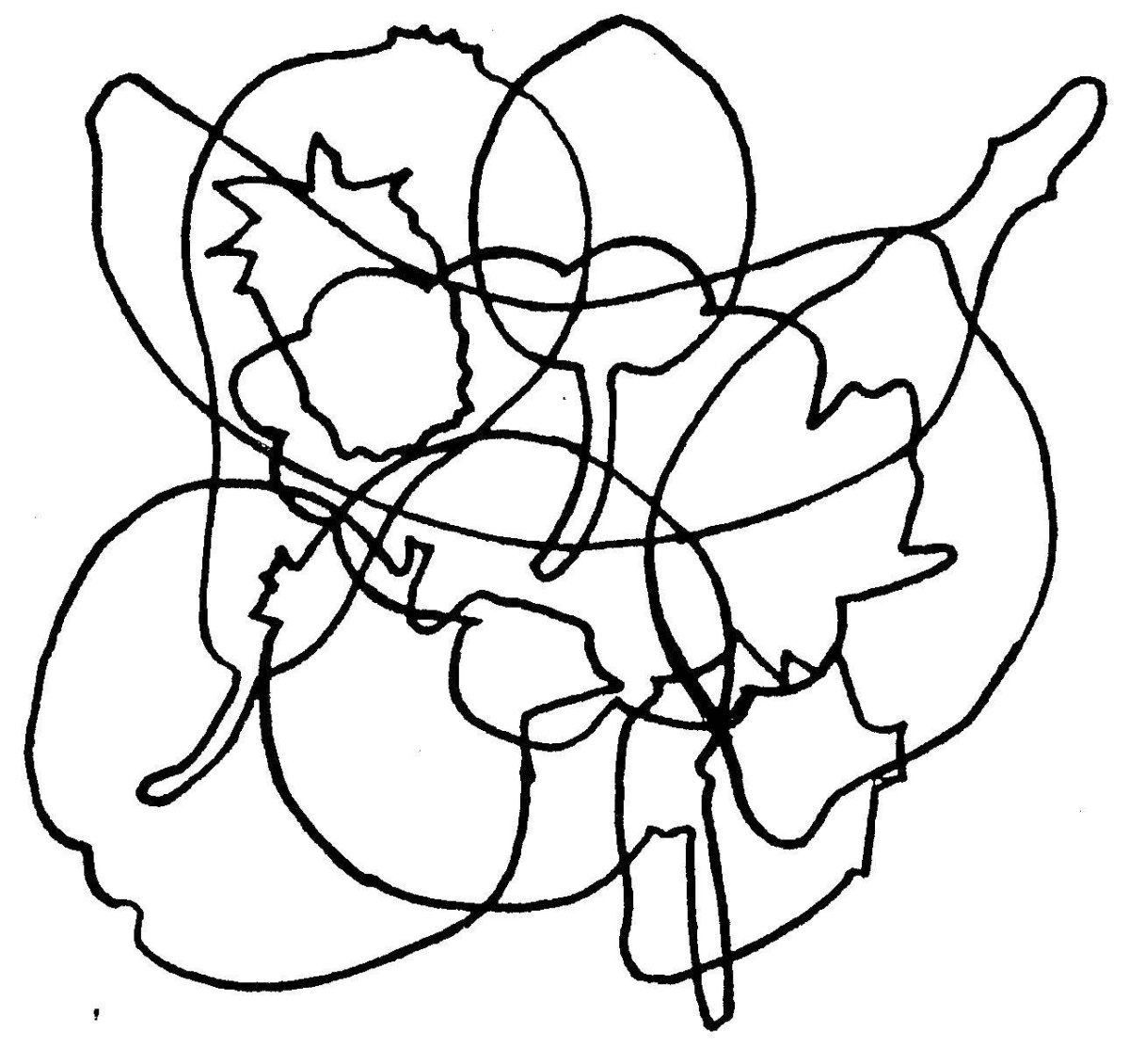 Наложенные предметы для дошкольников