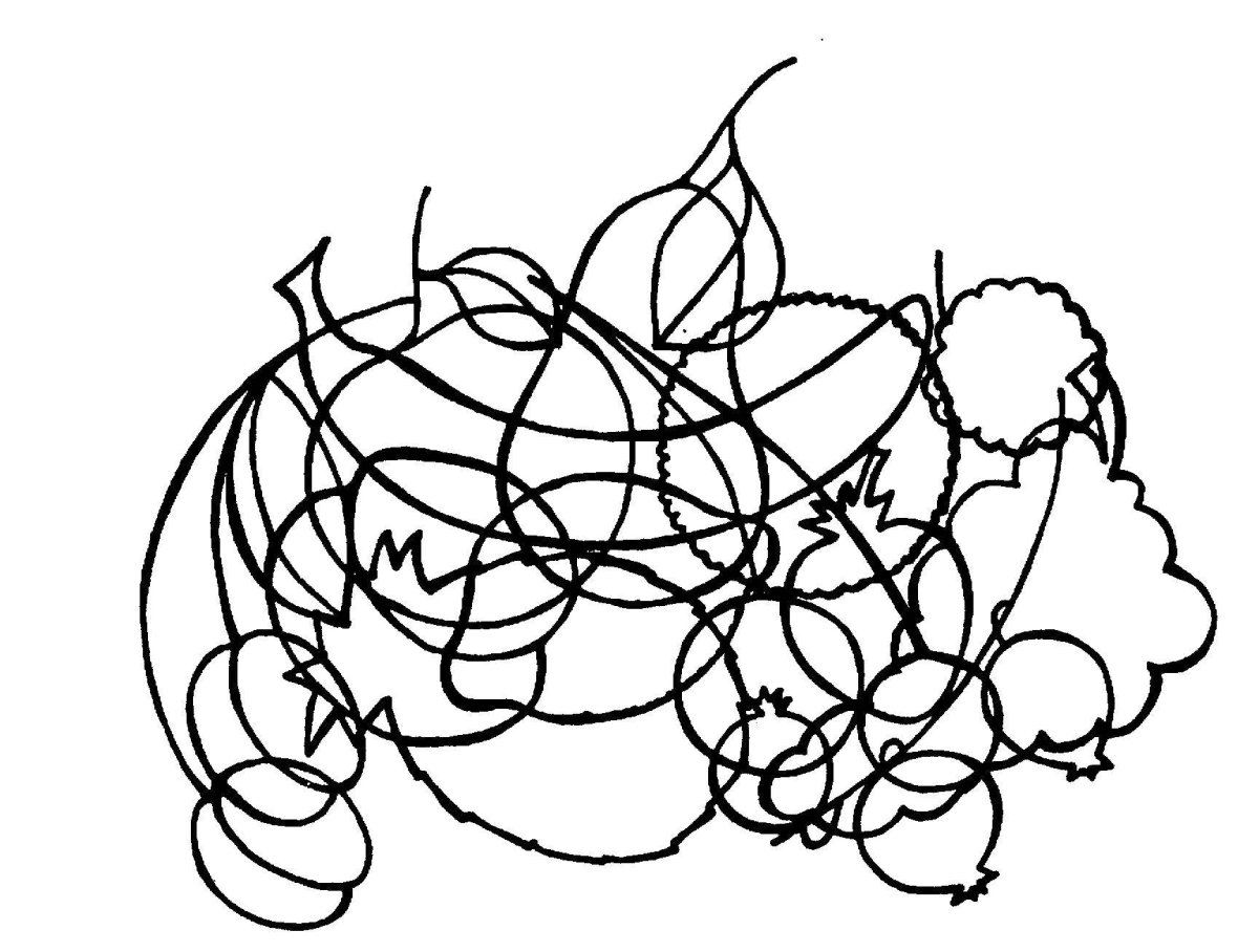 Наложенные предметы для дошкольников