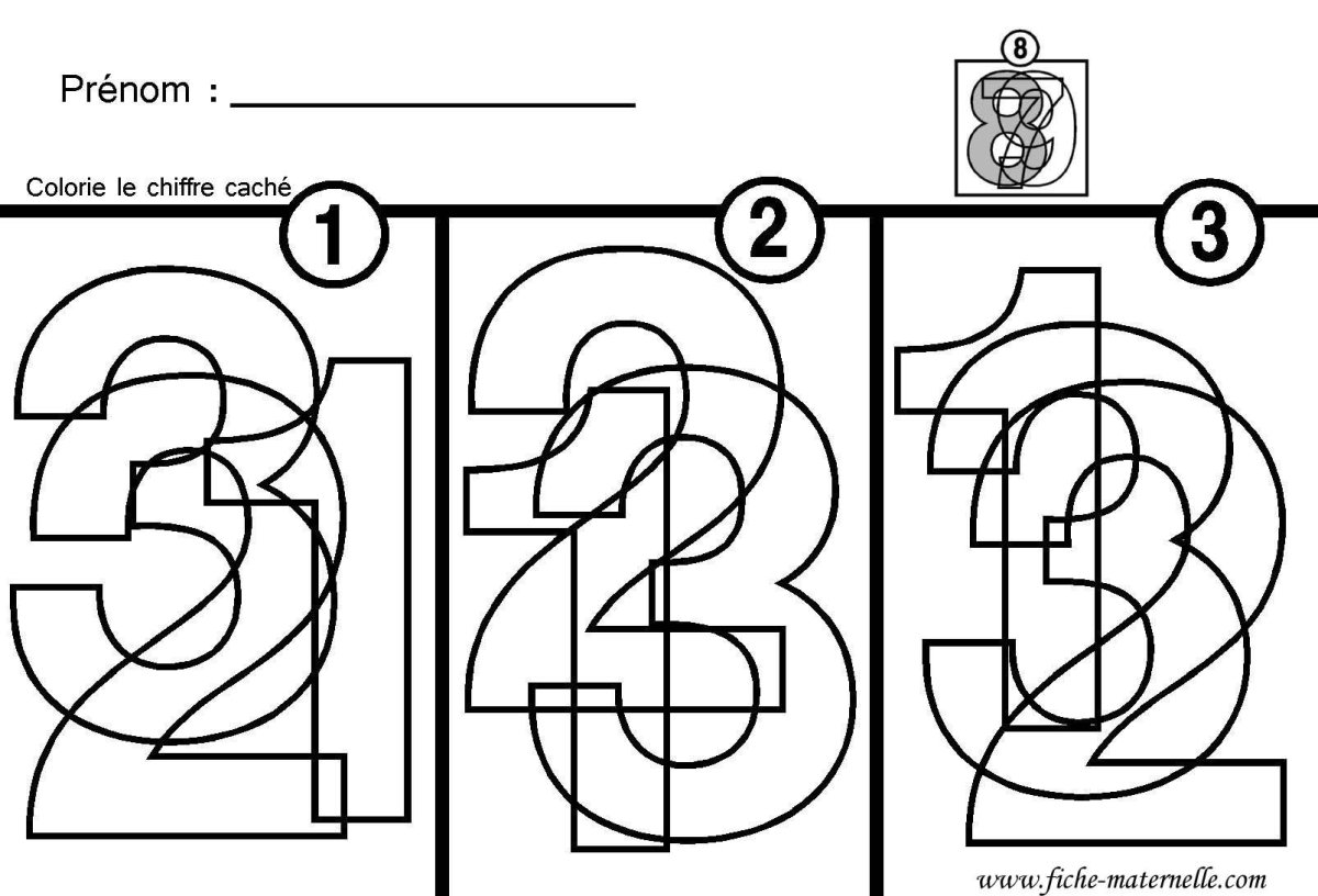 Цифры наложенные друг на друга