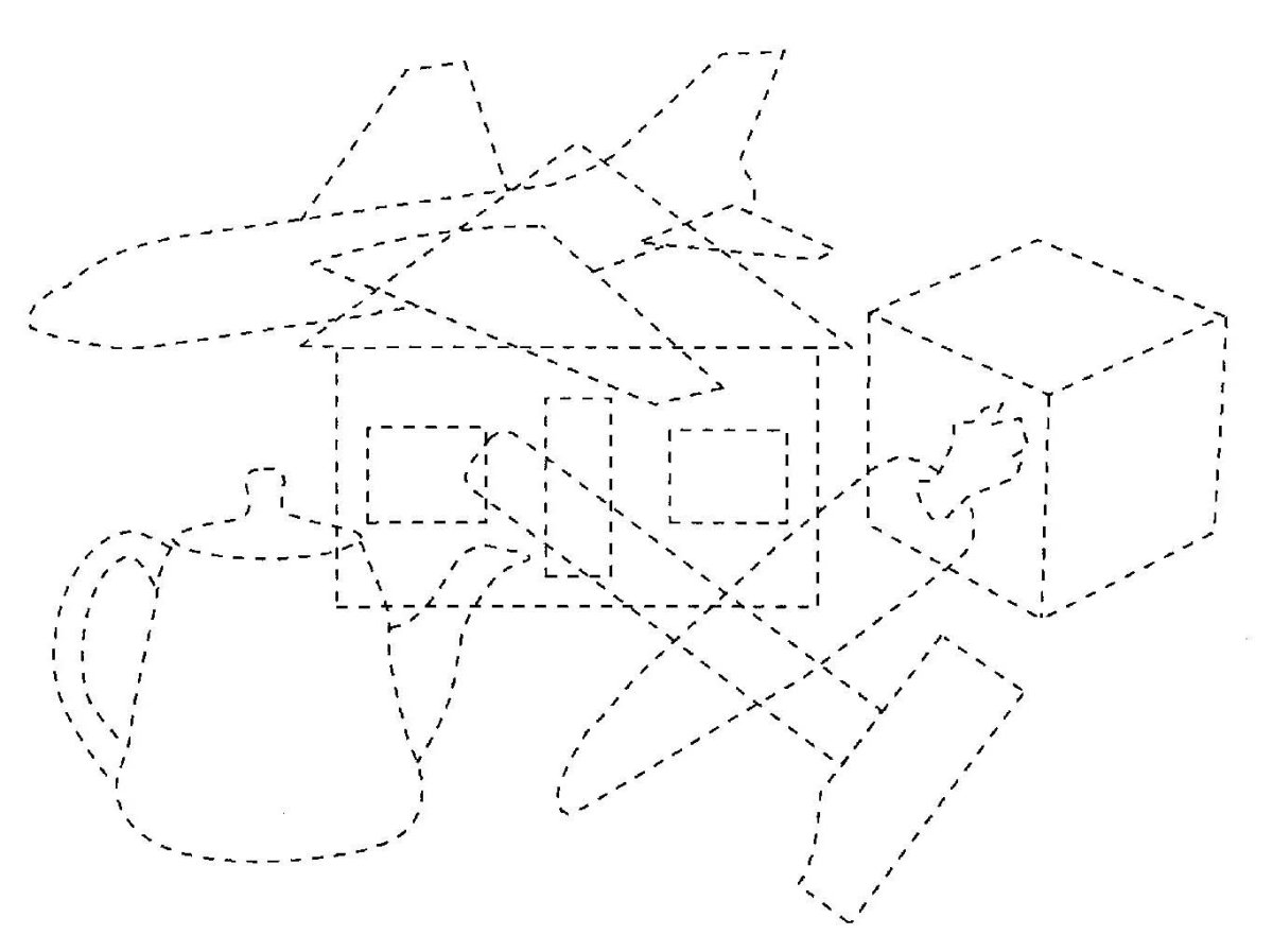 Фигуры пунктиром для детей