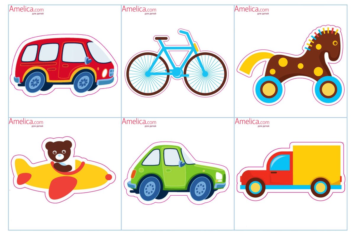 Лото машинки для детей 2-3 лет