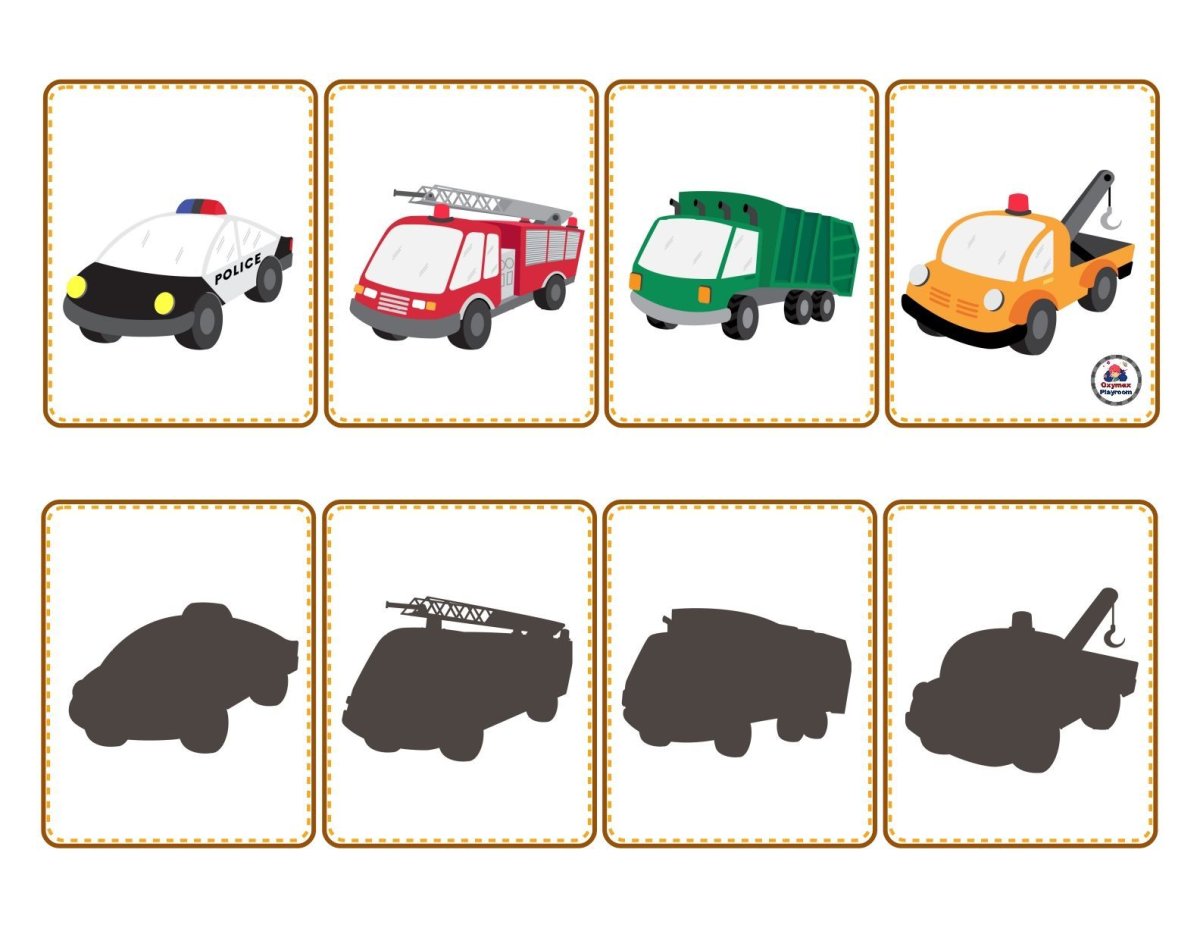 Лото теневое транспорт