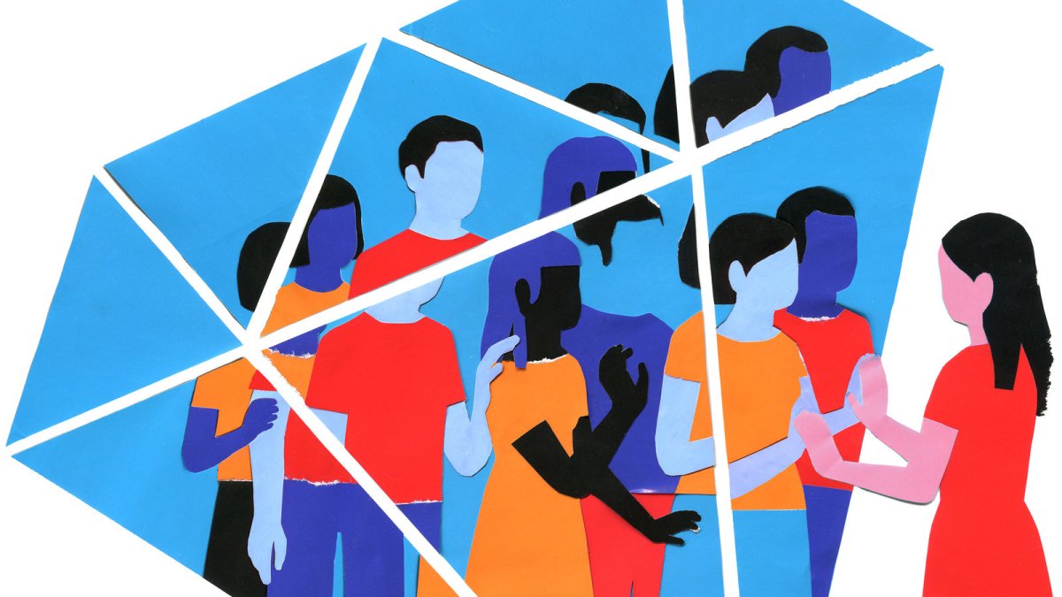 Иллюстрация живого общения