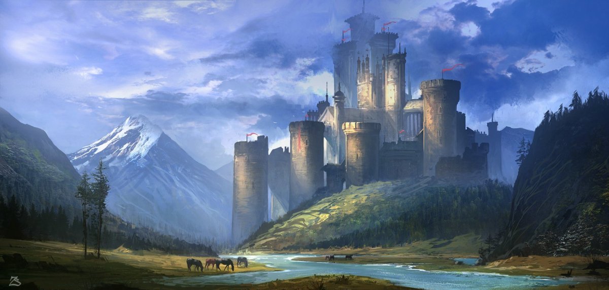 Medieval Fantasy Art замок