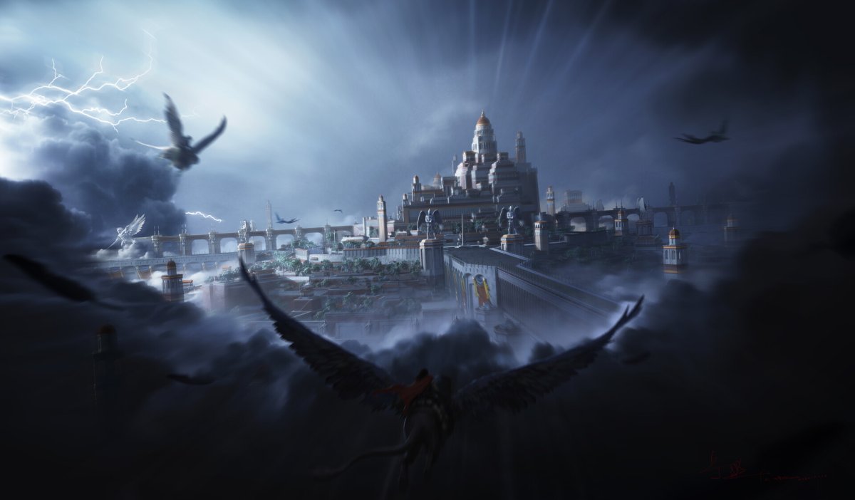 Красивые арты фэнтези пейзажей