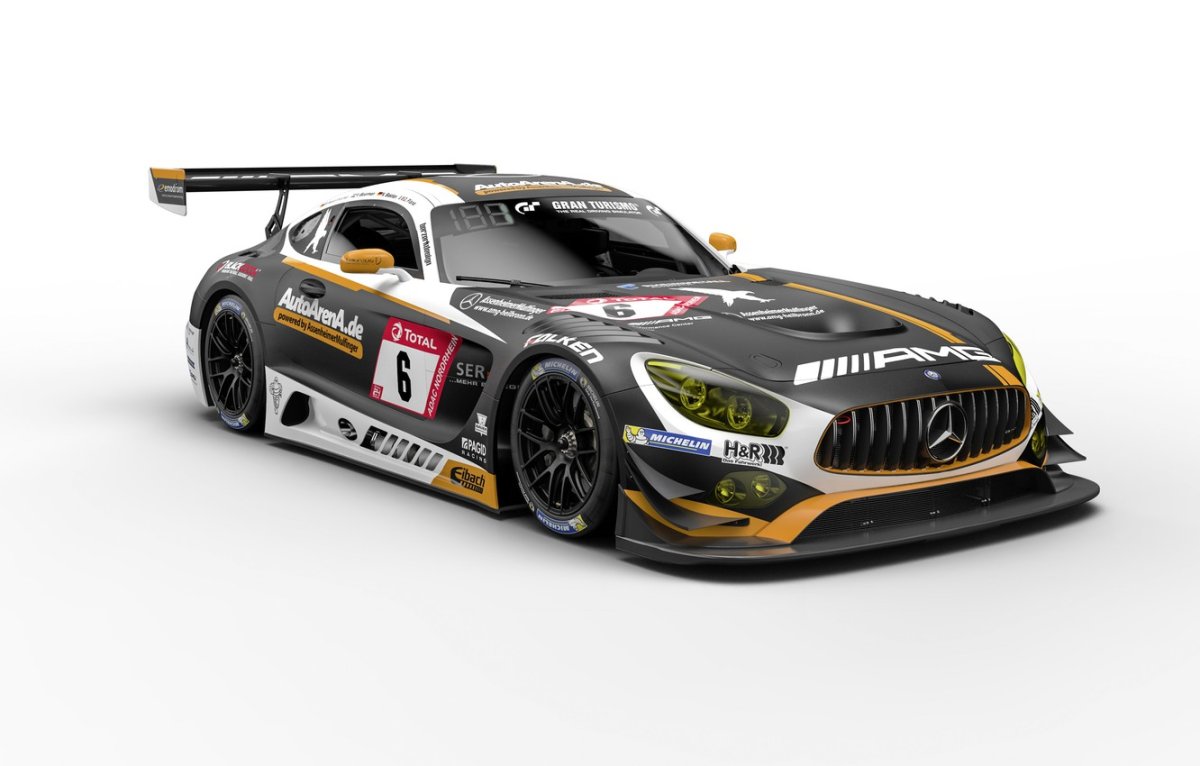 Mercedes AMG gt3 Black Falcon