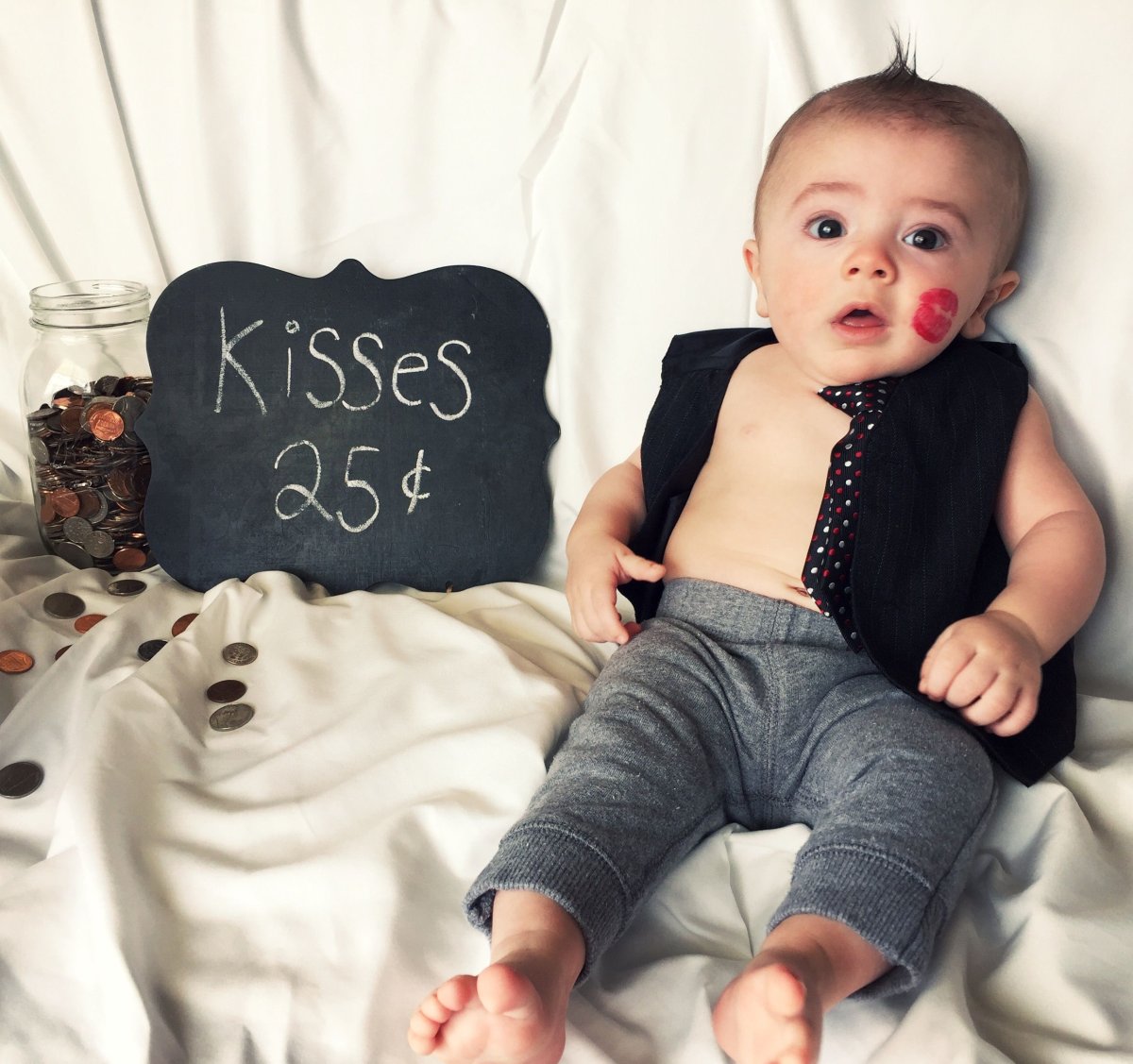 Фотосессия ребенка 4 месяца